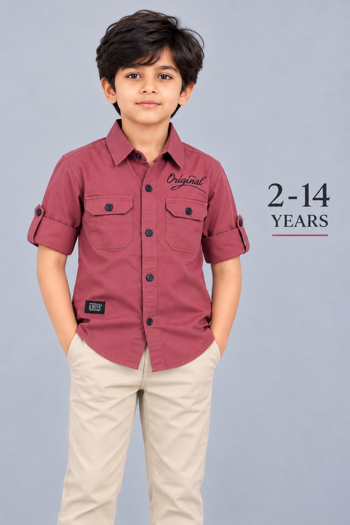 Boy's Solid Shirt