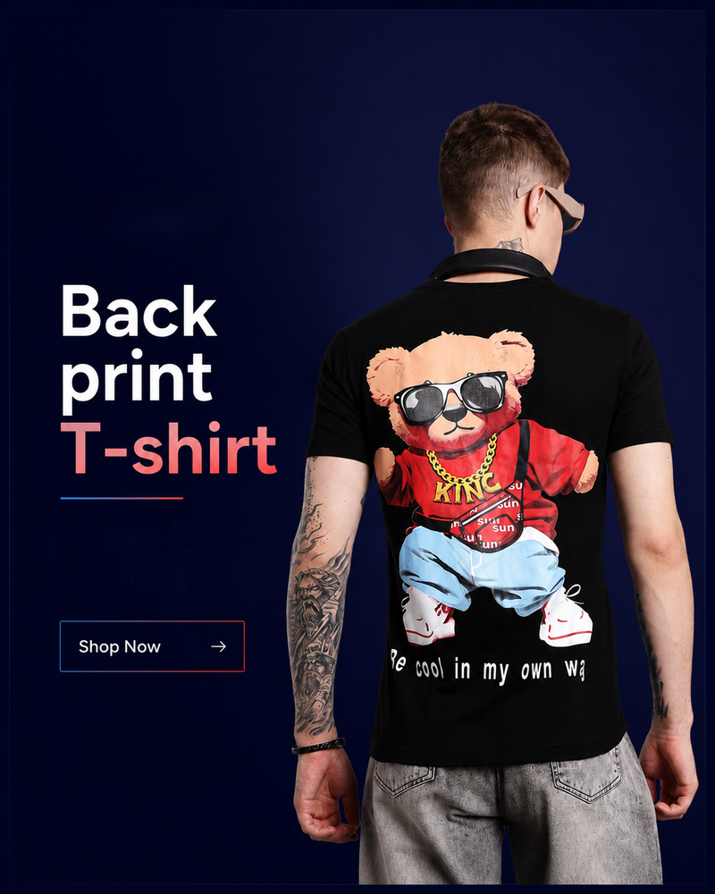 Back print tshirt
