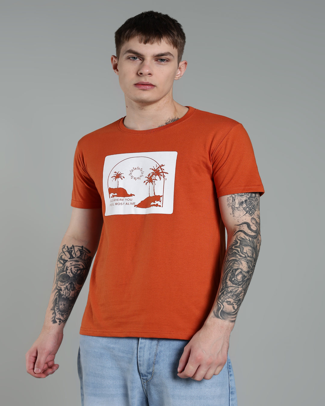 Regular Fit Front Print